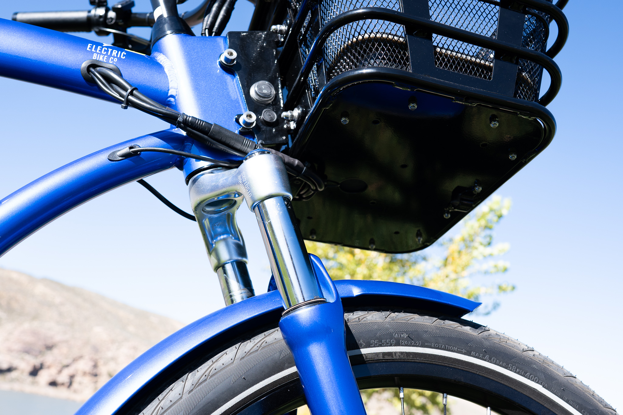 Electric Bike Company Model C - upgraded suspension fork