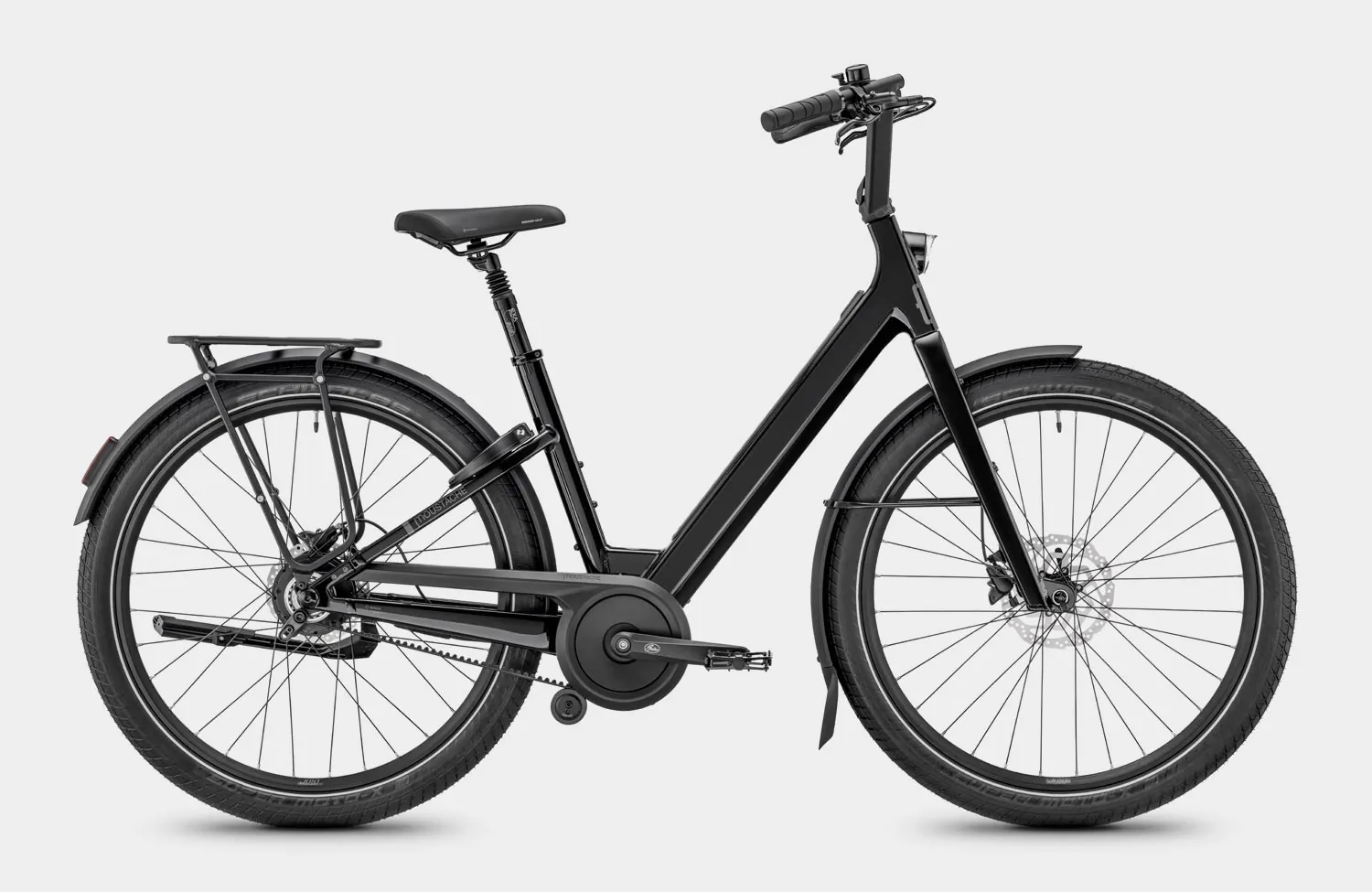 Moustache Lundi 27 electric bike in black colorway